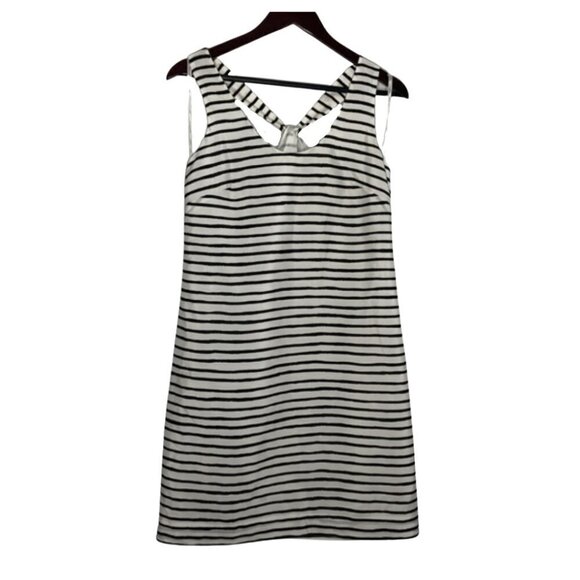 J. Crew Size 2 NEW! Y-Strap Twist Back Sleeveless Stripe Dress Sundress - Picture 2 of 10